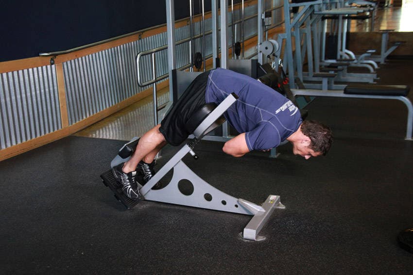 45-Degree Back Extension finishing position