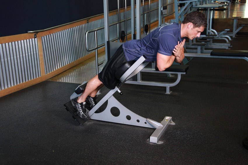 45-Degree Back Extension starting position