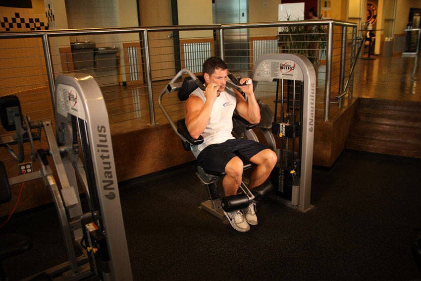 Ab Crunch Machine finishing position