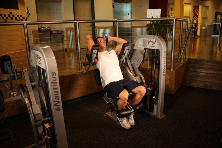 Ab Crunch Machine starting position