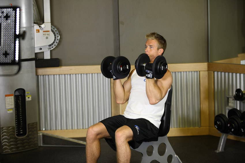 Arnold Press starting position