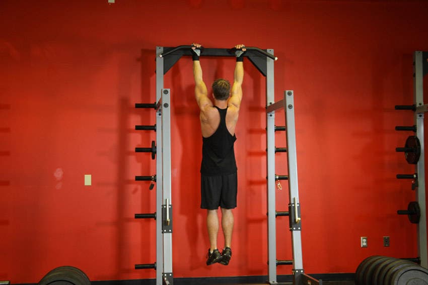 Assisted Pull-Up starting position