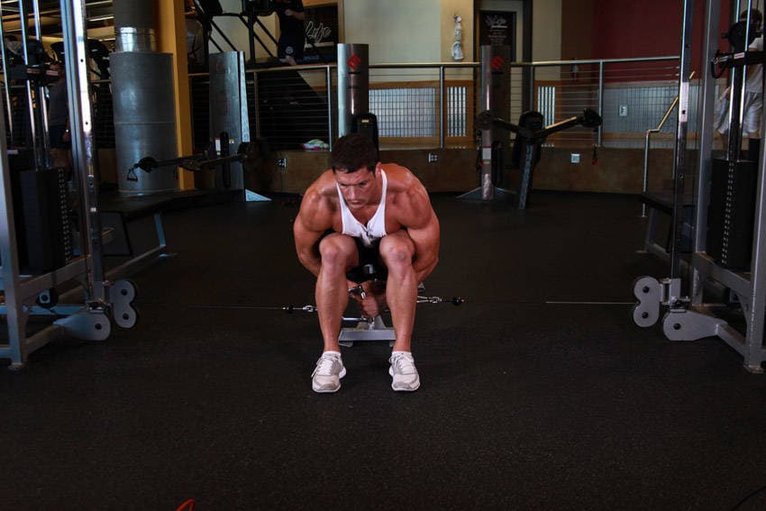 Dumbbell Lateral Raise starting position