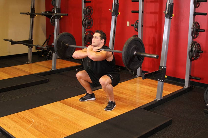 Front Squat finishing position
