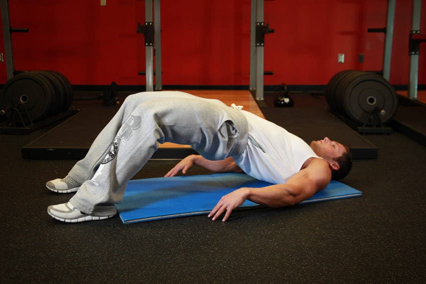 Glute Bridge finishing position