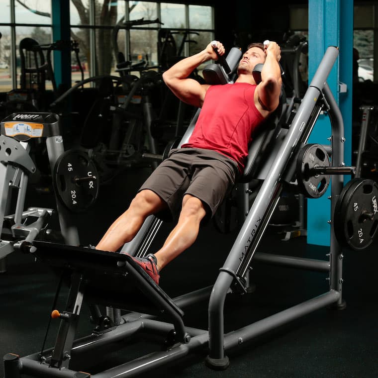 Hack Squat starting position