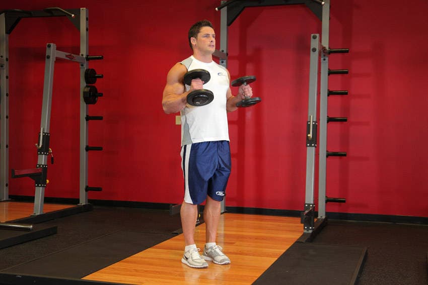Hammer Curl finishing position
