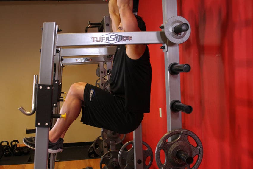 Hanging Leg Raise finishing position