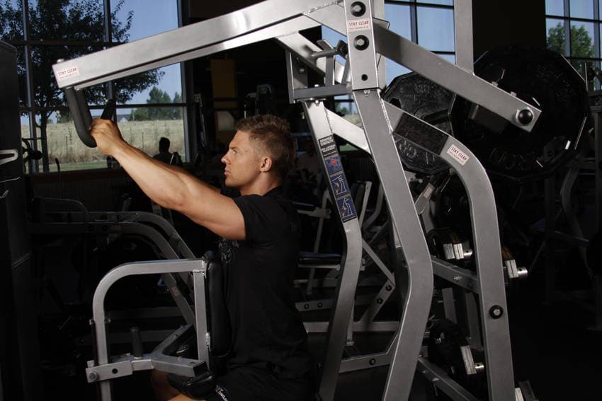 High Row Machine starting position