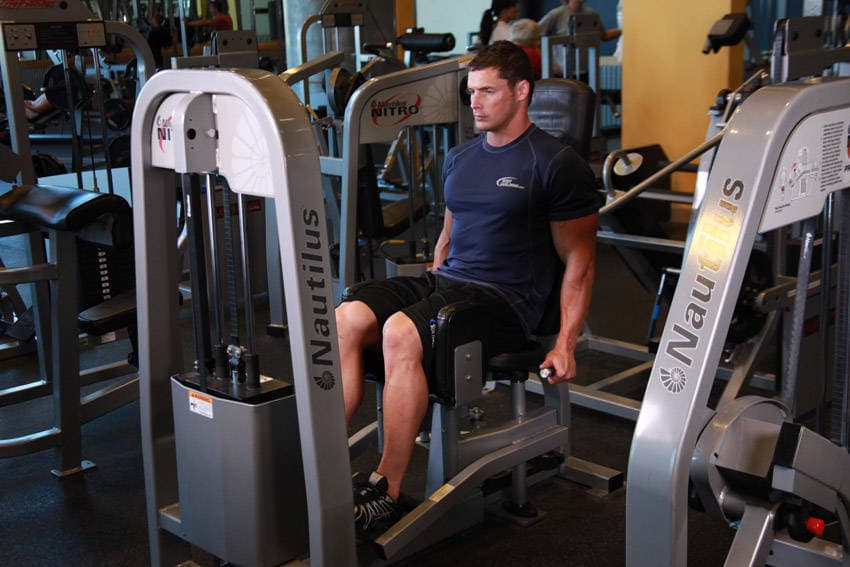 Hip Abduction Machine starting position