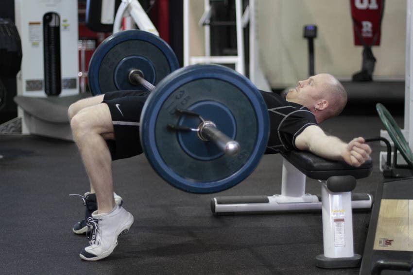 Hip Thrust Machine finishing position