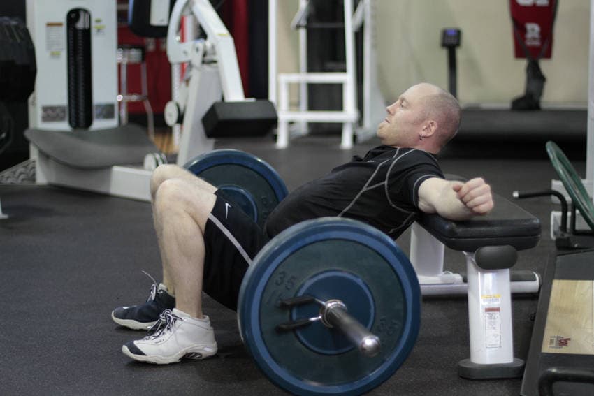 Hip Thrust Machine starting position