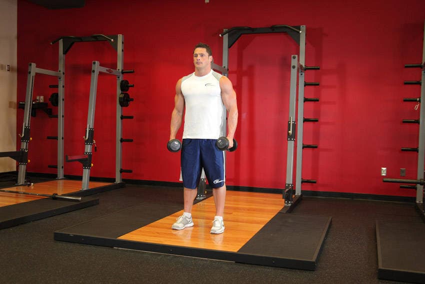 Lateral Raise Machine starting position