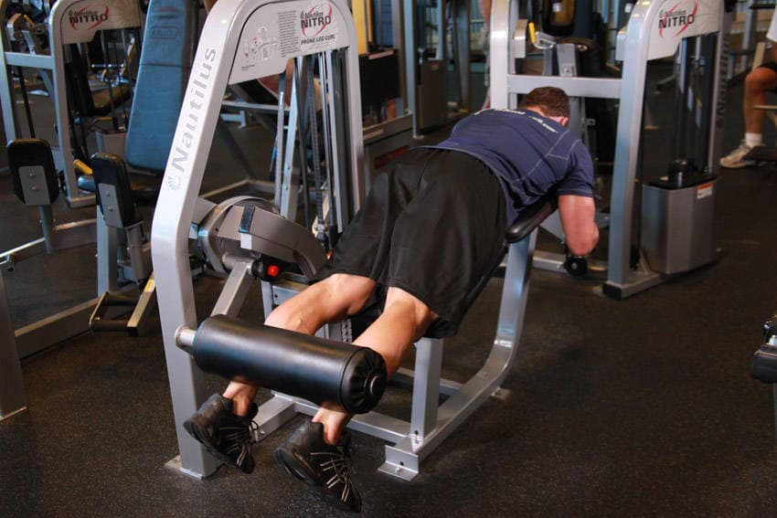 Lying Leg Curl starting position