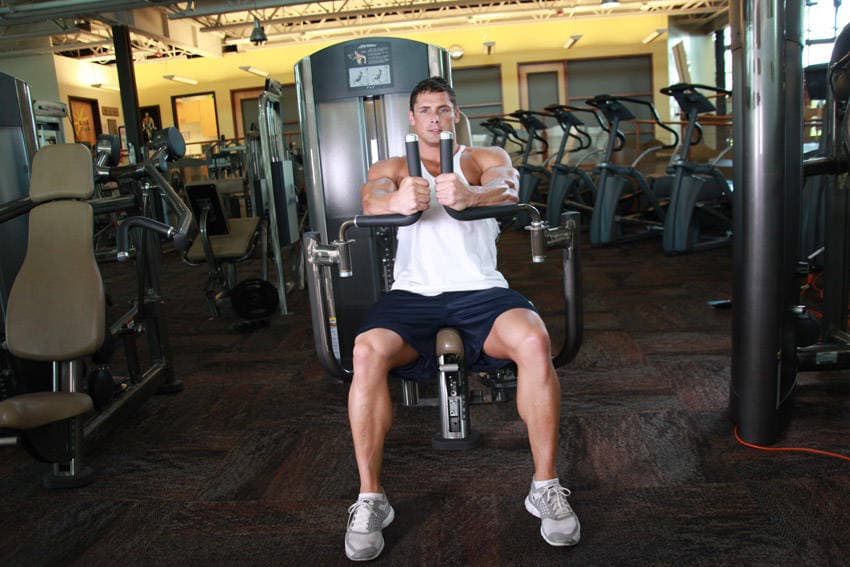 Pec Deck starting position