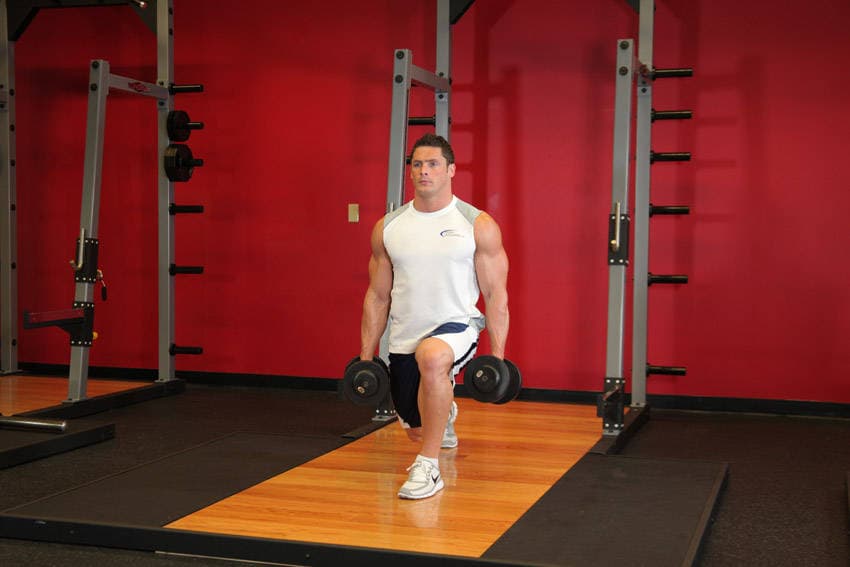 Reverse Lunge finishing position
