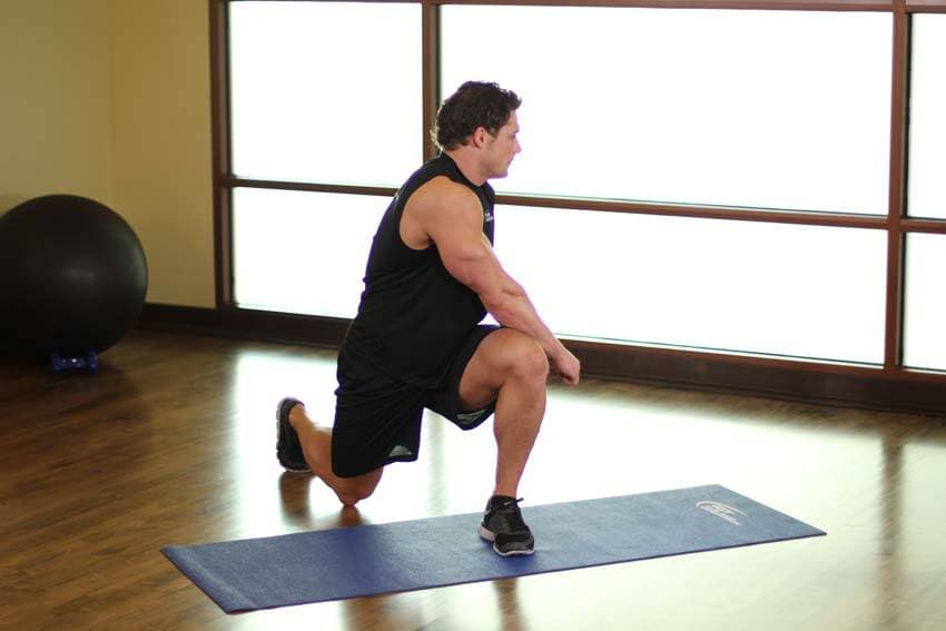 Reverse Lunge starting position