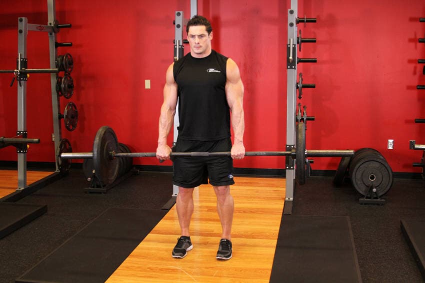 Romanian Deadlift finishing position