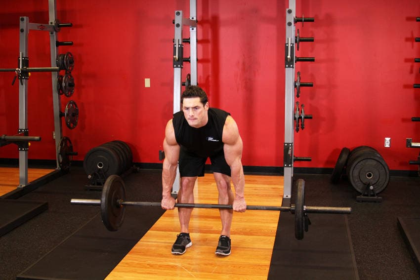 Romanian Deadlift starting position