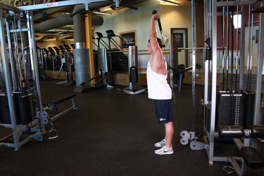 Rope Overhead Extension finishing position