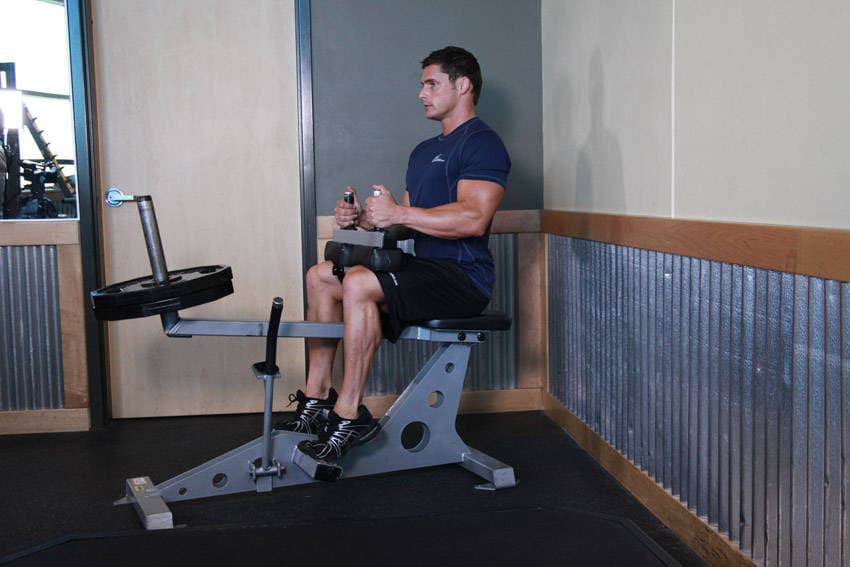 Seated Calf Raise finishing position