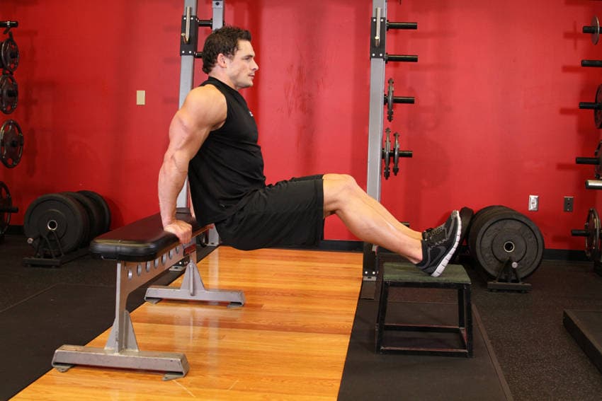 Seated Dip Machine starting position