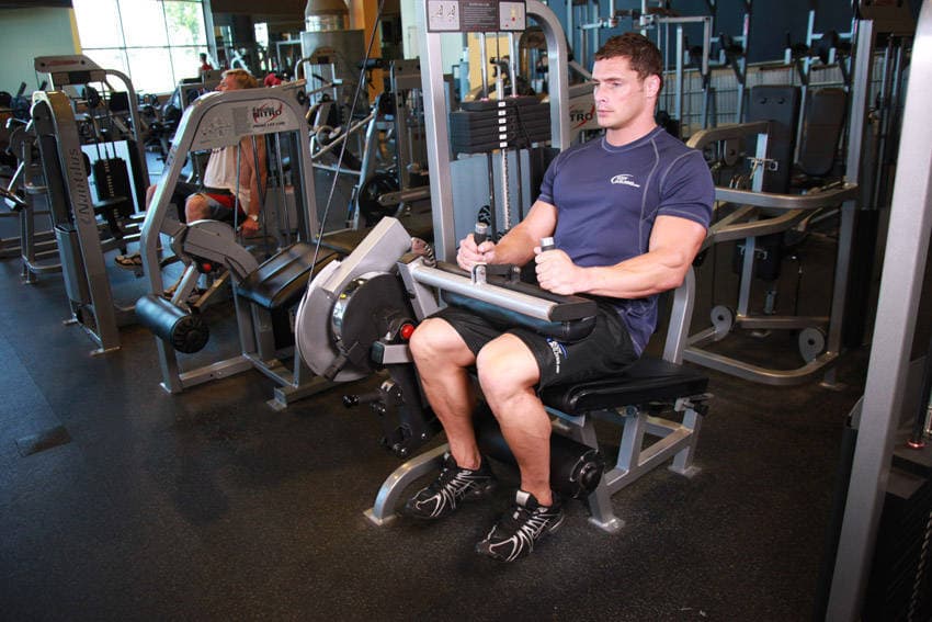 Seated Leg Curl finishing position