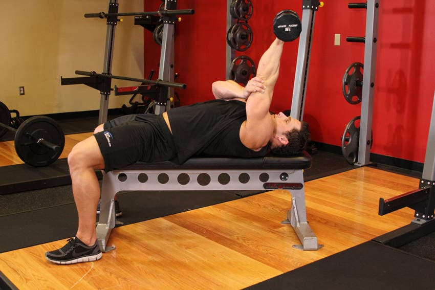 Single-Arm Pressdown starting position
