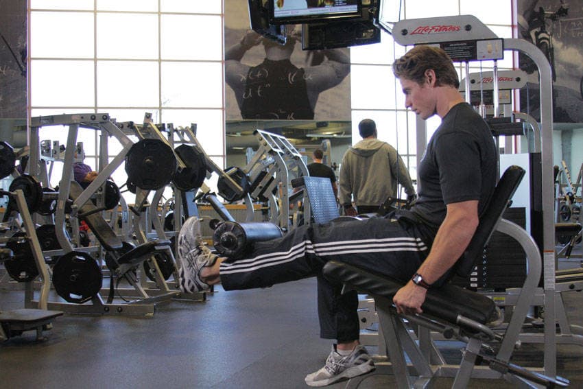 Single-Leg Extension finishing position