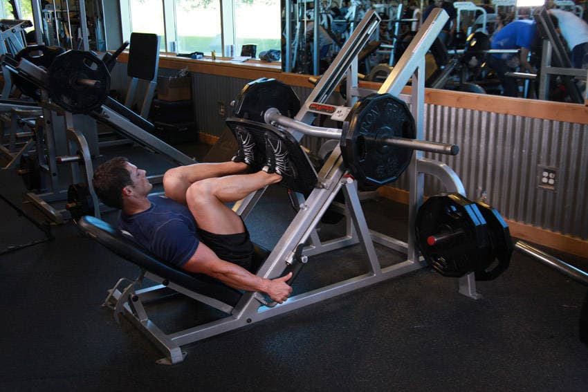 Single-Leg Press finishing position