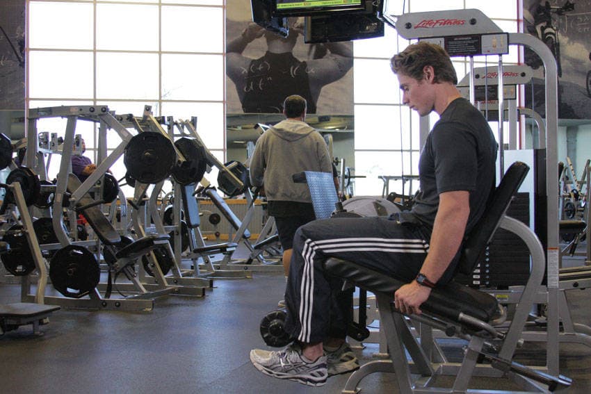 Single-Leg Press starting position
