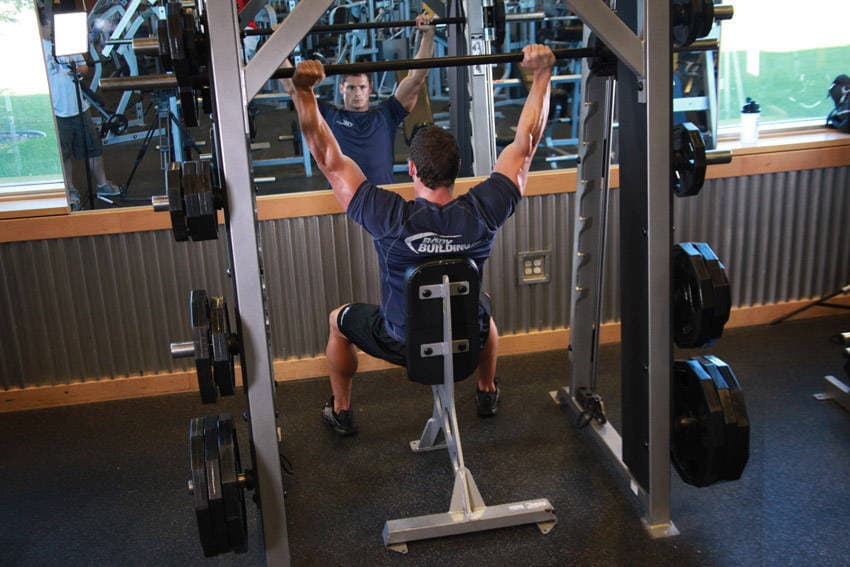 Smith Overhead Press finishing position