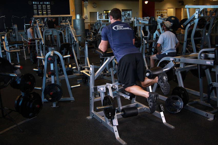 Standing Single-Leg Curl finishing position