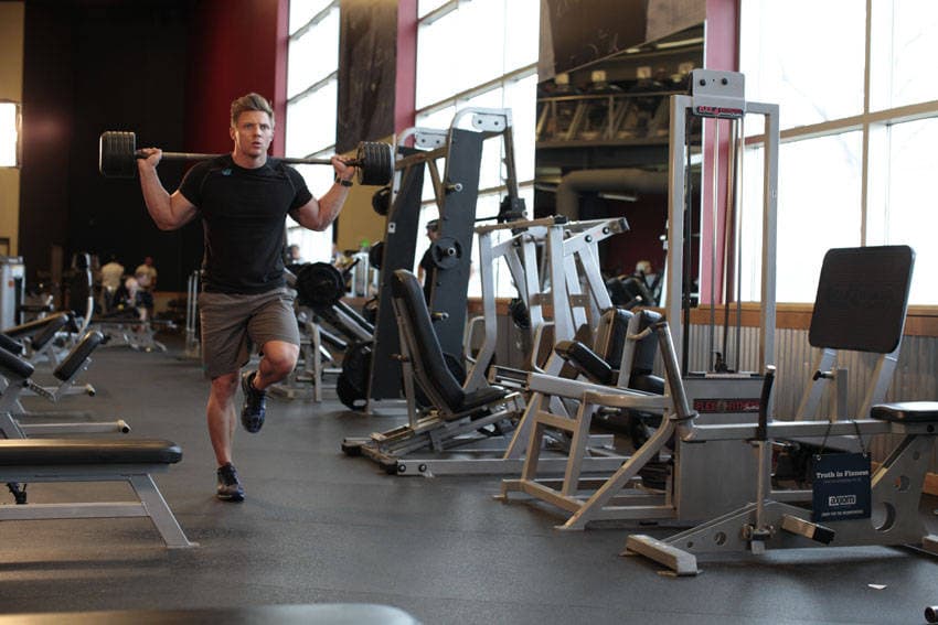 Walking Lunge starting position
