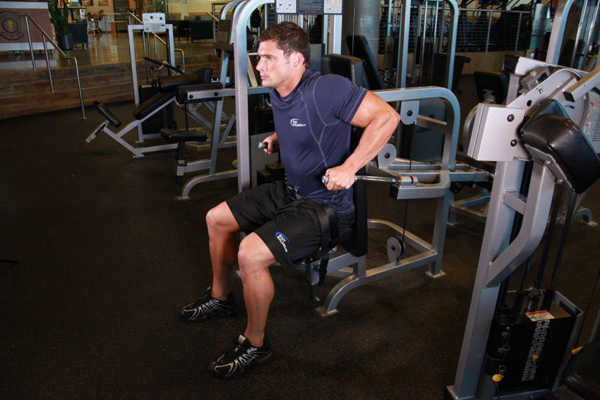 Seated Dip Machine starting position