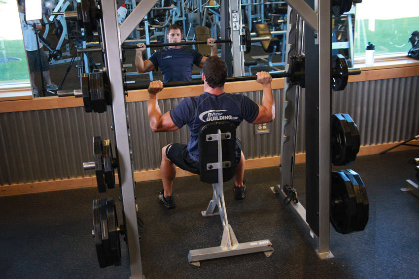 Smith Overhead Press starting position